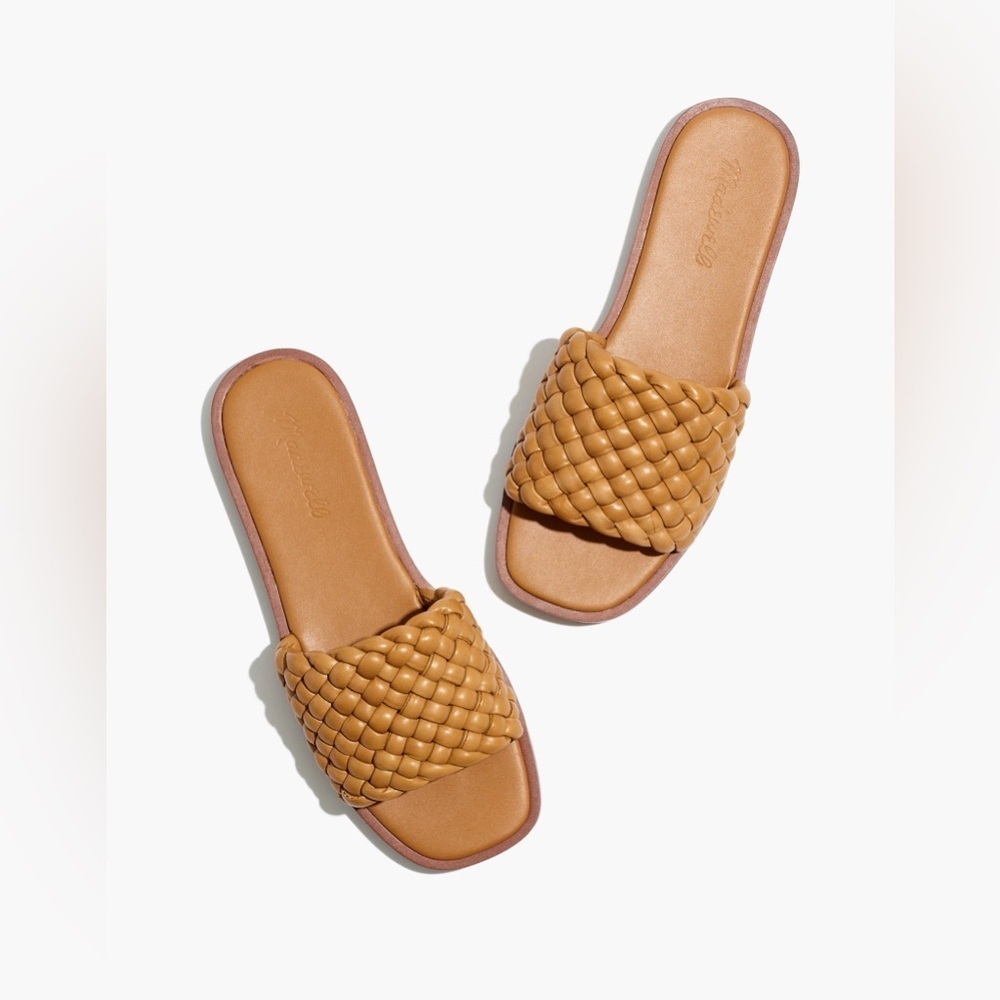 Madewell New The Suzi Slide Sandal in Woven Leather